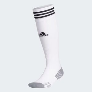NWOT Adidas Men’s Copa Zone Cushion Over the Calf Socks, White Size L